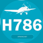H786 Game logo featuring a white airplane graphic and bold H786 text on a blue circular background.
