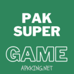 Pak Super Game logo with green background and white bold text
