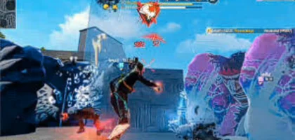 Volpp Sensi gameplay showcasing high-sensitivity shooting action in a colorful combat scene