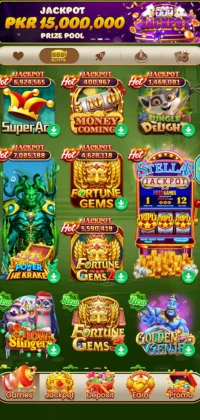 Pak Super Game APK v3.1 Download Official Android App 2025 2 Pak Super Game main interface showing various mini-games like Fortune Gems, Money Domino, and SuperAR with jackpot amounts.
