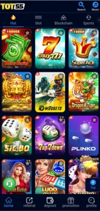 Tot55 Game Home Interface